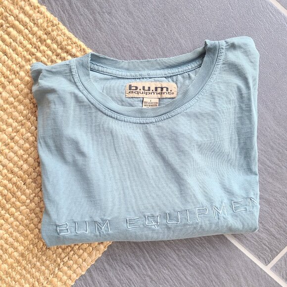 B.U.M. Equipment Teal Blue Vintage Tee - Large - Picture 5 of 5